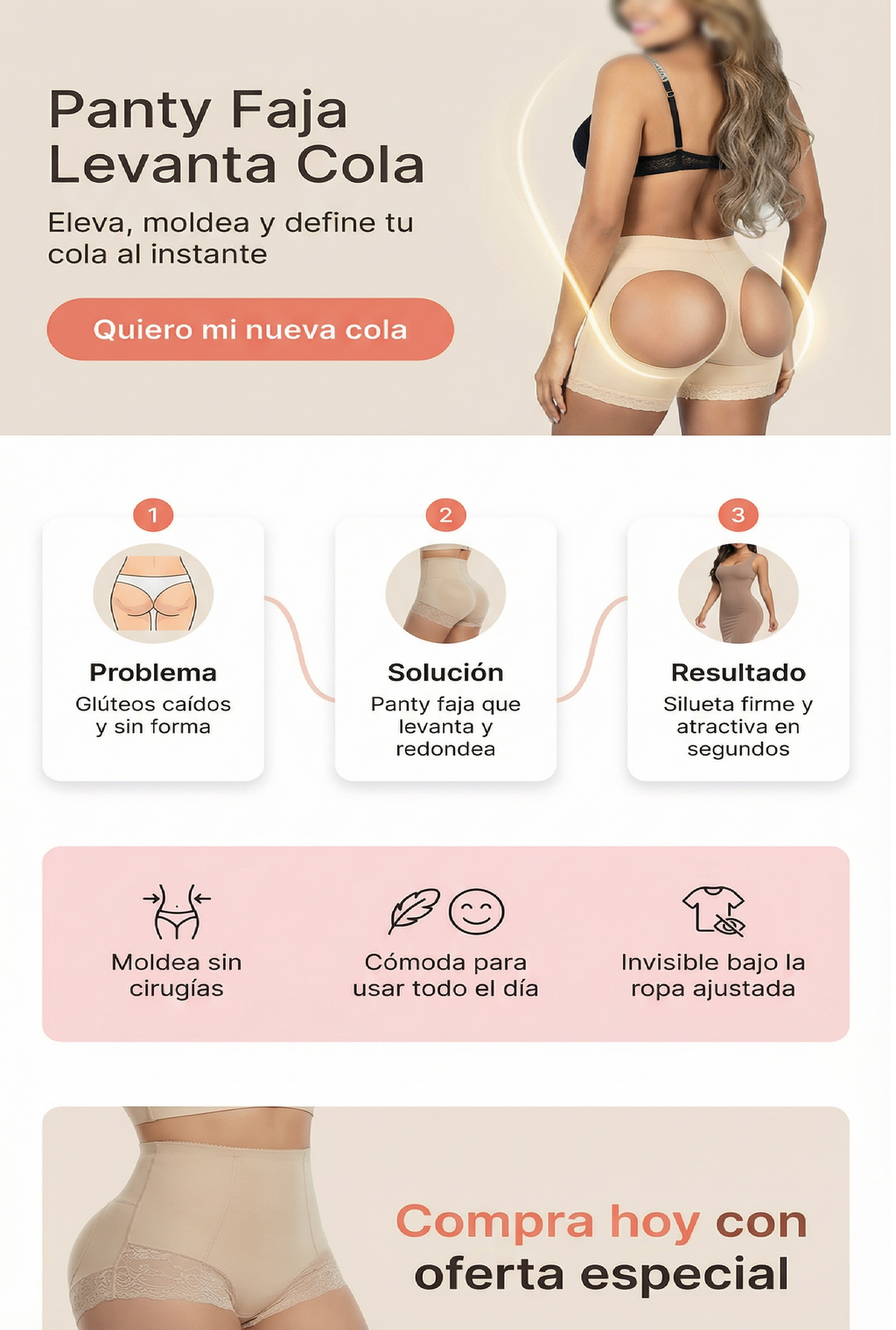 Panty Faja Levanta Cola Gluteos